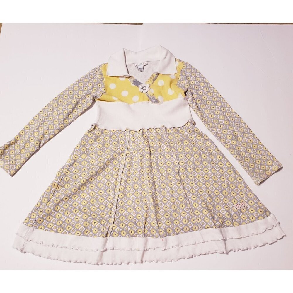 Naartjie size 6  Twiggy dress long sleeve FLAW